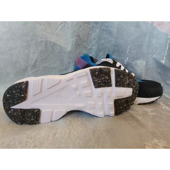 Nike Huarache Run (GS) Big Kids' Shoes Black Blue Pink DR0166-001 Size 4.5 Youth - Picture 9 of 9
